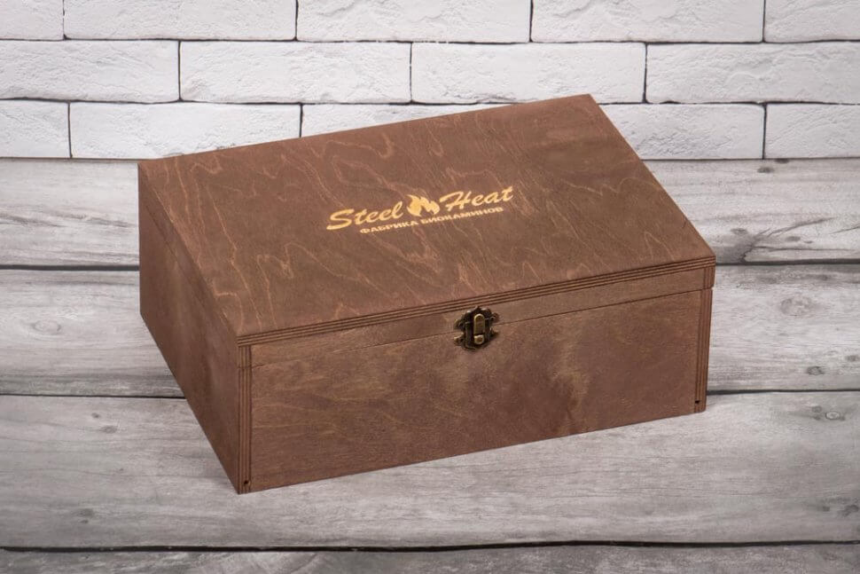Подарочный набор SteelHeat PREMIUM BOX ALBA Серый + деревянная коробка + стартовый комплект