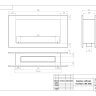 Биокамин сквозной SteelHeat LONG 1000 фото 7
