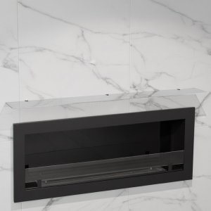 Стеклянная полка для биокамина Opti white 1500